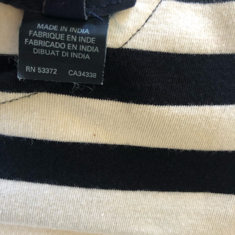French Connection Black and White striped Dress. - Picture 3 of 4